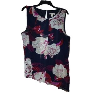 Cb established floral tank blouse